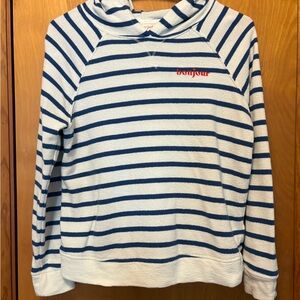 Cat & Jack Blue and White Striped Hoodie